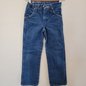 Wrangler Kids Blue Jeans. Rodeo Wear, Casual, Party Pant Size 9 Adjustabls Waist